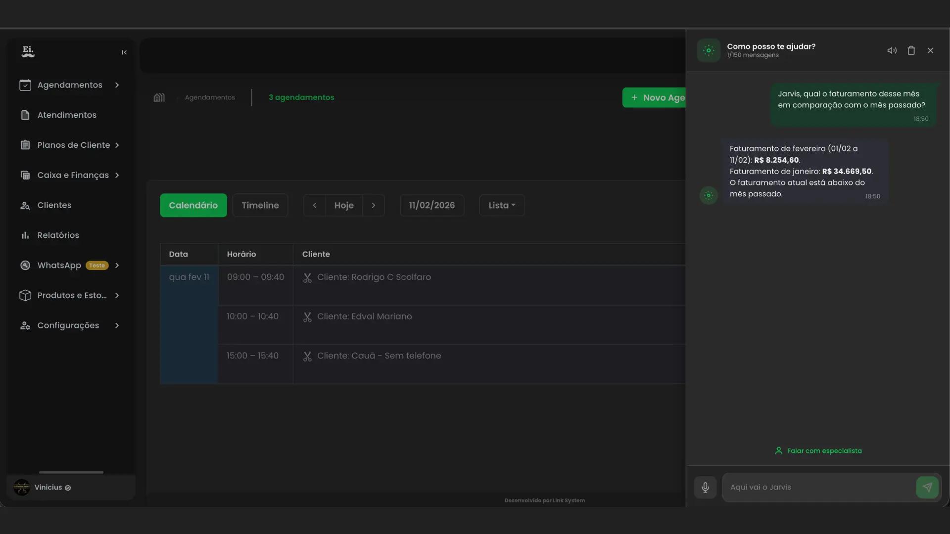 Inteligência Artificial para Barbearia: Como o Jarvis Transforma a Gestão do Seu Negócio